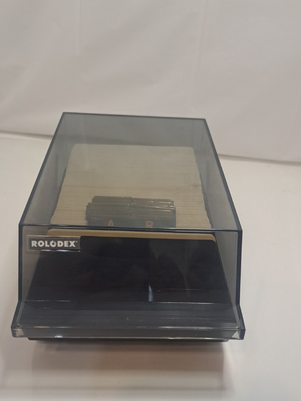 ROLODEX VIP 24C Business Card File w/ A-Z Dividers & Blank Cards Blue Tabs